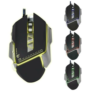 

LED Computer Mouse Game Mice for PC Laptop Notebook USB Wired Gaming Mouse 7 Buttons 3200 DPI RGB LED Optical Mice for Laptop