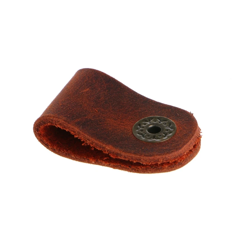 Искусственный кожаный кабель шнура Органайзер клип обмотка бобины наушники провода инструмент для намотки