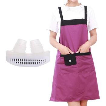 

1 Pcs New Silica Gel Vents Anti Snore Sleep Apnea Stop Snoring & 1 Pcs Purple Barber Apron