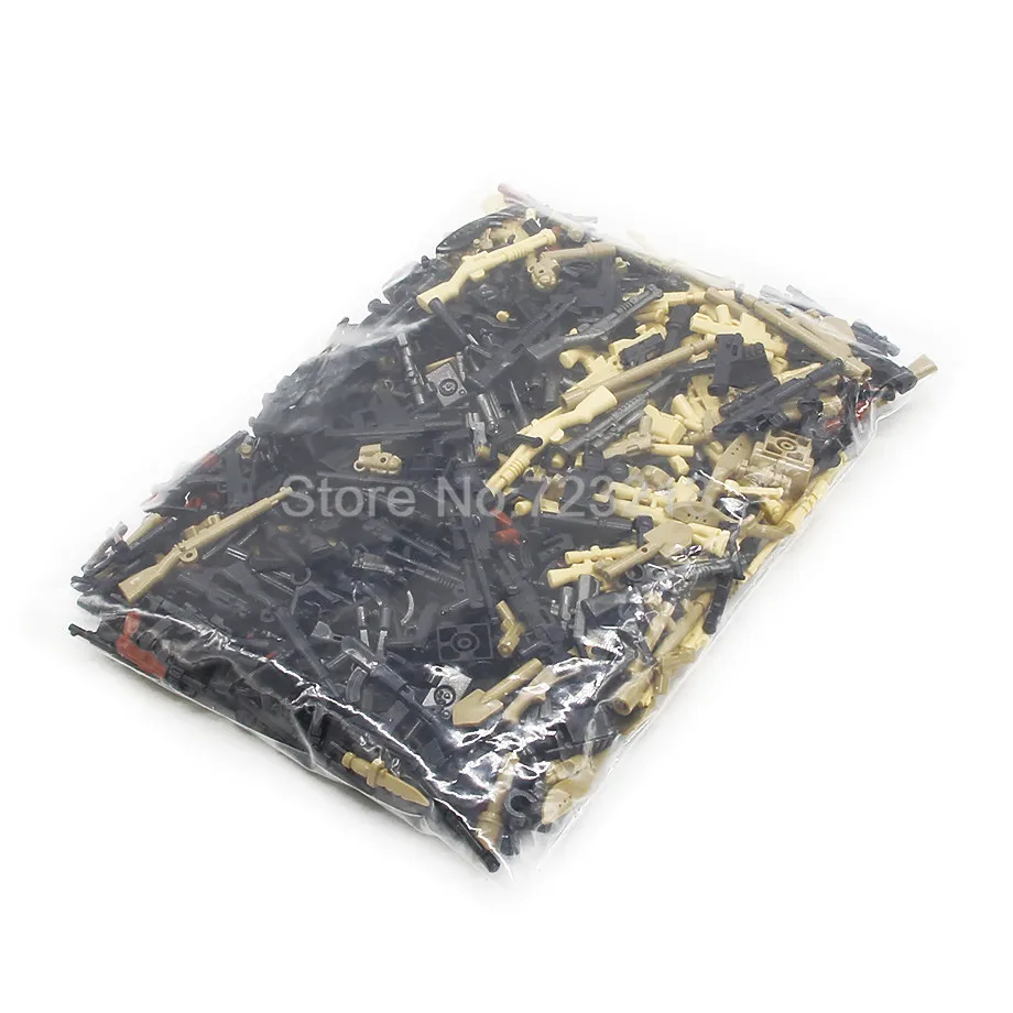  Military 450pcs Weapon Parts Accessories PUBG Gun Headset Interphone MOC Multicolour Building Block