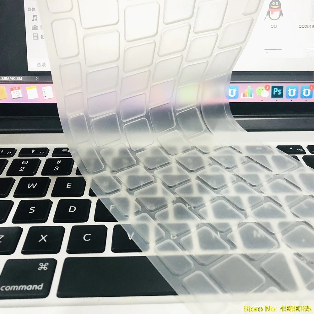 Прозрачная защитная пленка EU/US для Apple Macbook pro13/11Air 13/15 Retina12 дюймов все серии Силиконовый чехол для клавиатуры