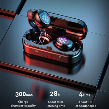 

TWS V8 V7 Bluetooth Earphones Wireless HiFi Stereo Earphone LED Display Touch Control Business Headset Sports Waterproof Earbuds