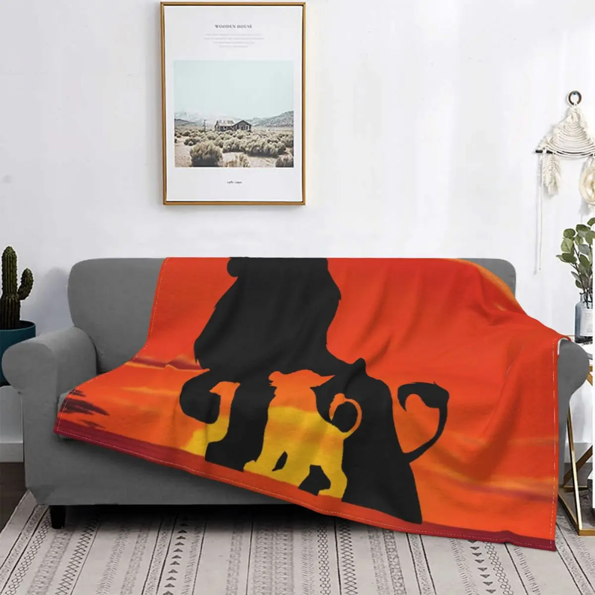 

The Lion King Blanket Animal King Plush Warm SuperSoft Flannel Fleece Throw Blanket For Sofa Bed Quilt Travel Gift