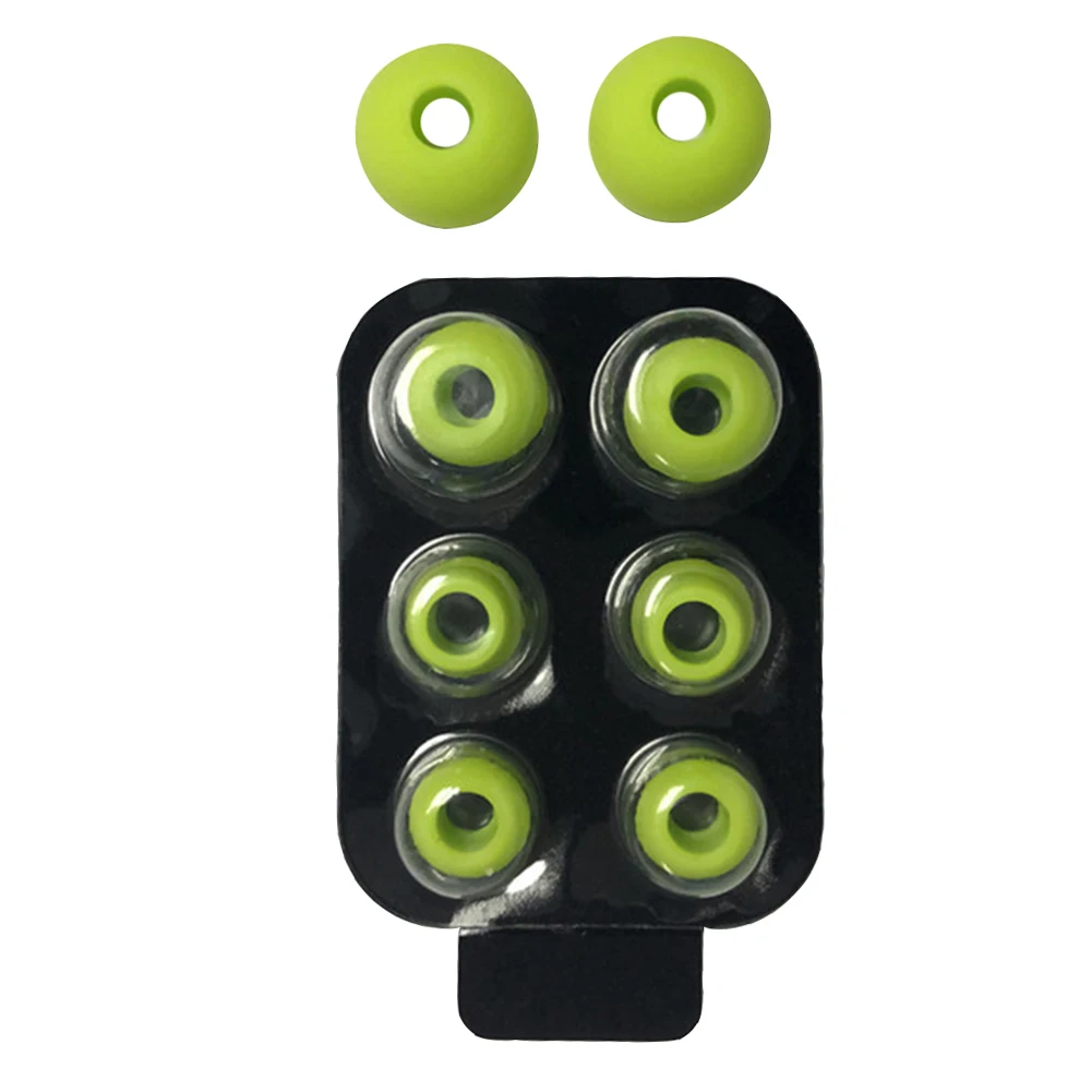 4 пар/компл. съемные вкладыши наконечник Портативный с коробкой силиконовые практичная замена Мягкий запасной нескользящие для Beats Power3 - Цвет: Зеленый
