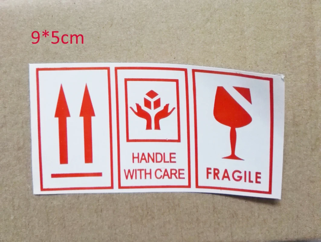 Wholesale Retail 108pcs 9x5cm Shipping Sticker Up Handle With Care Fragile Box Labels Sticker Wholesale Stickers Stickersstickers Fragile Aliexpress