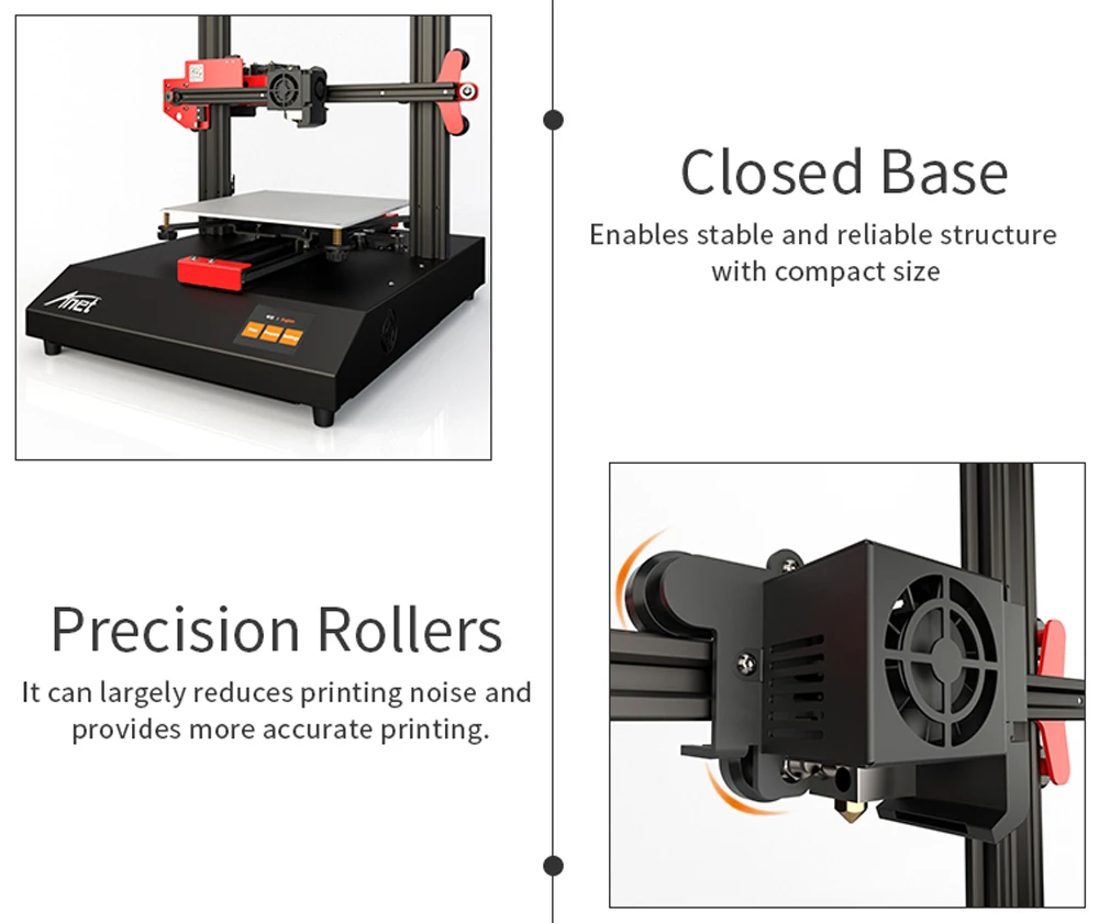 Анет A6 A8 3D-принтеры высокой печати Скорость Reprap Prusa i3 Высокая точность игрушки DIY 3D-принтеры комплект с нити Алюминий очаг