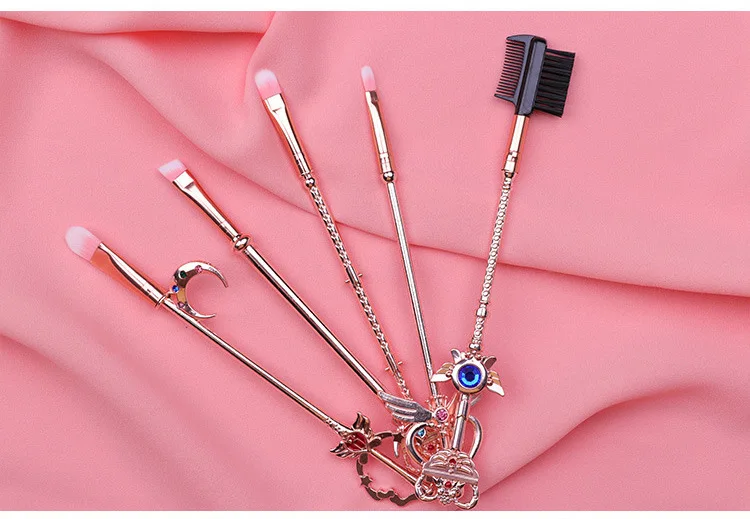 Sailor Moon Card Captor Sakura Pretty Кисть для макияжа 8 шт. набор румян тени для век консилер Рождественский подарок для девочки косплей