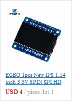EGBO 1,54 Zoll 7PIN Weiß Blau OLED Bildschirm Modul SSD1309/CH1116G Laufwerk IC SPI Schnittstelle 128*64 – Detail 19