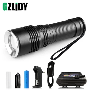 

Super bright LED Flashlight supports zoom Waterproof LED Torch 5 light modes camping light for night lighting Outdoor adventure