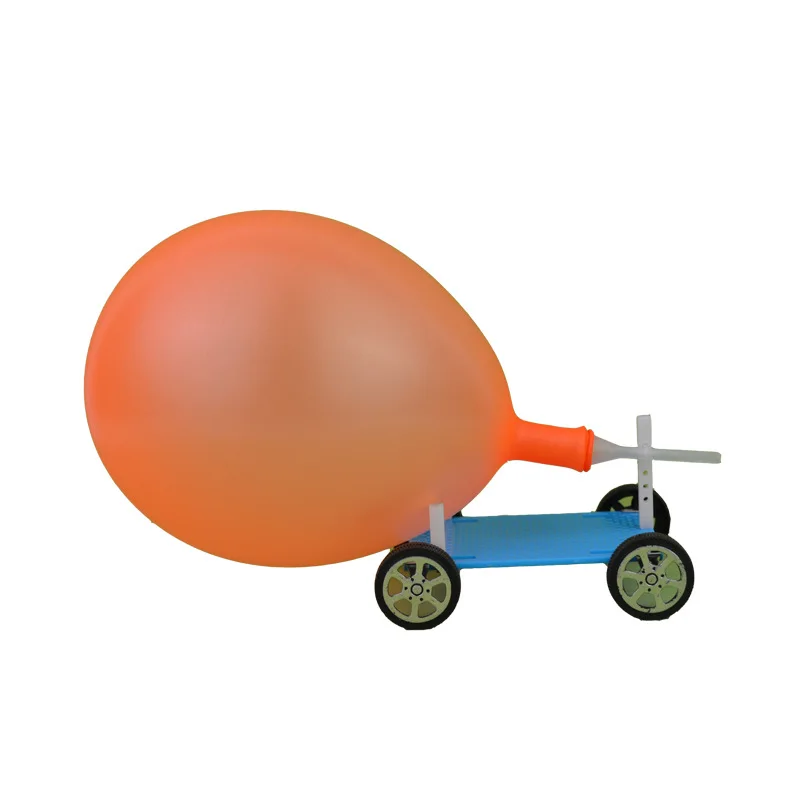 

Recoil Balloon Small Car Teaching Aids Primary School Fifth Grade Science Experiment Science And Technology Small Creative DIY f