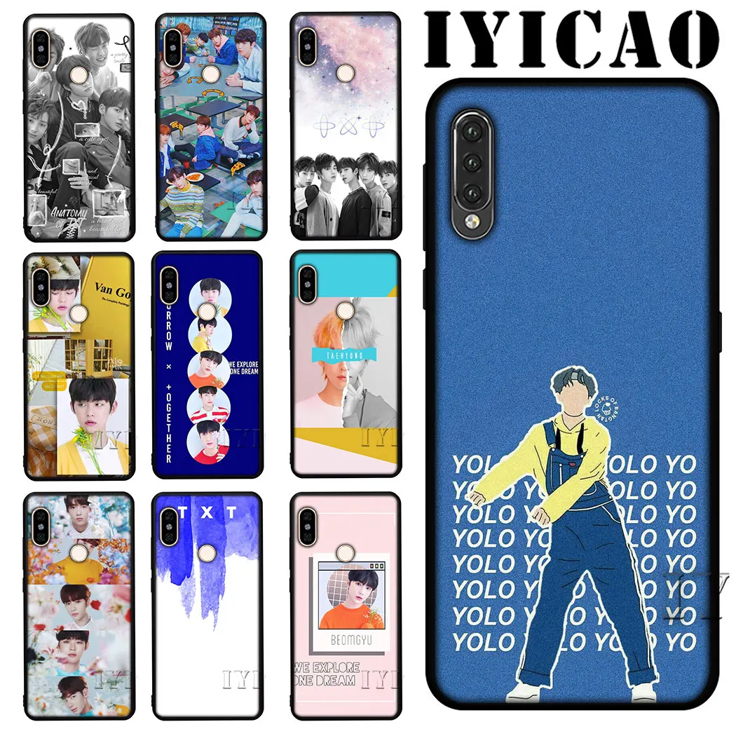 

IYICAO Korean combination TXT Soft Silicone Phone for Redmi 4A 4X 5A 6A 5 6 Plus 7 S2 Note 4X 5 Cover