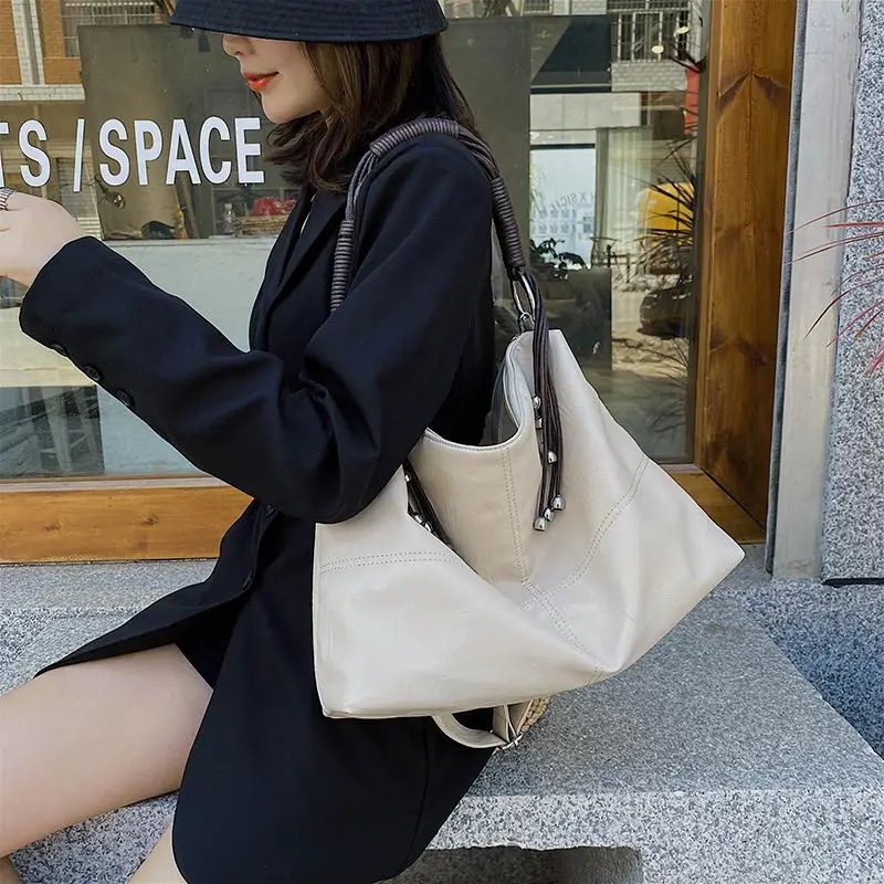 

DIINOVIVO Vintage Handbag Tote Bags Women Large Capacity Shoulder Crossbody Bags Female Soft PU Leather Messenger Bags WHDV1542