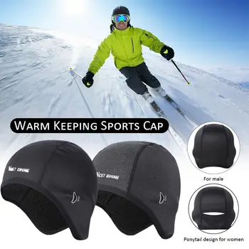 

Unisex Cycling Hat Caps Warm Keeping Windproof Stretchy Headwarmer Hat For Outdoor Sports High Quality Warm Winter Free Size /FF