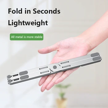 

Folding Portable Aluminum Alloy Adjustable Laptop Stand For Notebook MacBook Computer Bracket Lifting Cooling Holder Non-slip