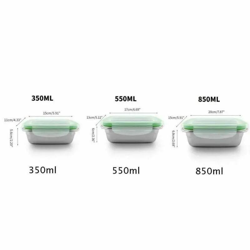 Stainless Steel Lunch Box Layers Storage Food Container