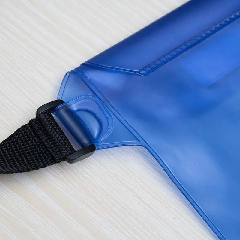 Waterproof Pouch Dry Bag Case With Waist Shoulder Strap Pack Blue and Black Color