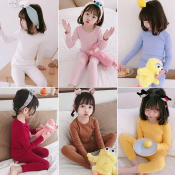 

Soft Cotton Baby Boy Girls Pajamas Set For Kids Clothes Comfortable Long Sleeve Children Sleepwear With Pants Spring Autumn 2Pcs