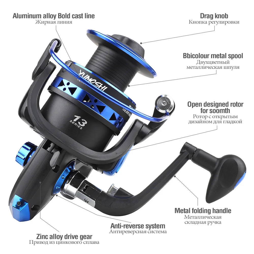 DONQL Saltwater Fishing Reel Spinning High Speed 5.5.1 3+1 Ball Bearing Fish Line Reels Carp Fishing Wheel 1000-7000 Series Tool001 (4)