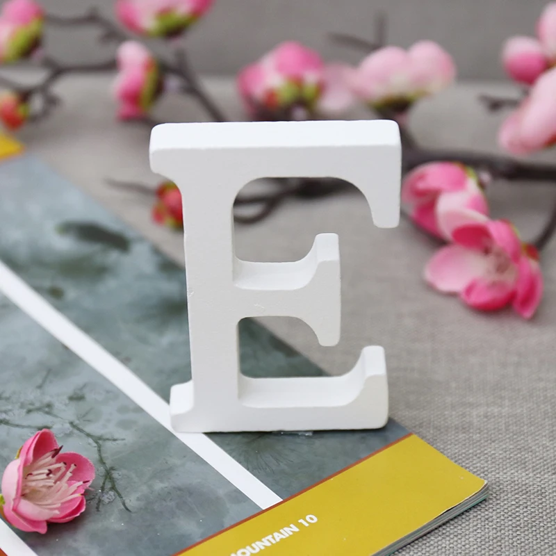 Деревянные английские буквы 3D DIY персонализированные именные фотообои свободно