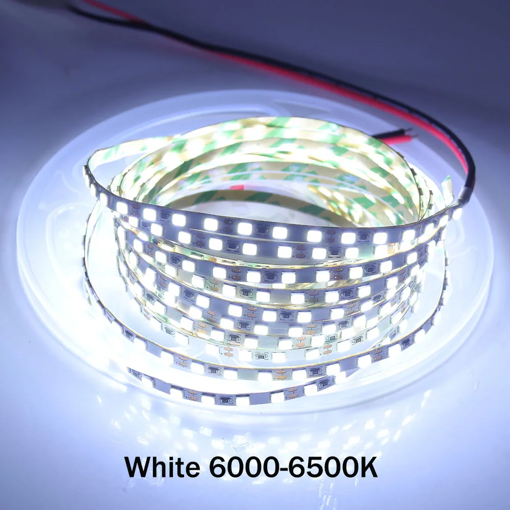 White 5 м 12 В постоянного тока светодиодный светильник SMD2835 120 светодиодный s/M светодиодный ленточный 4 мм PCB гибкий светодиодный светильник для подсветки светодиодный светильник для украшения - Испускаемый цвет: White