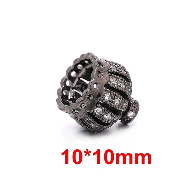 Metal Black Juya DIY Ювелирная подвеска фурнитура Ali Moda Корона Бусины с кисточками колпачки аксессуары для модных сережек Изготовление ювелирных ожерелий - Цвет: Metal Black