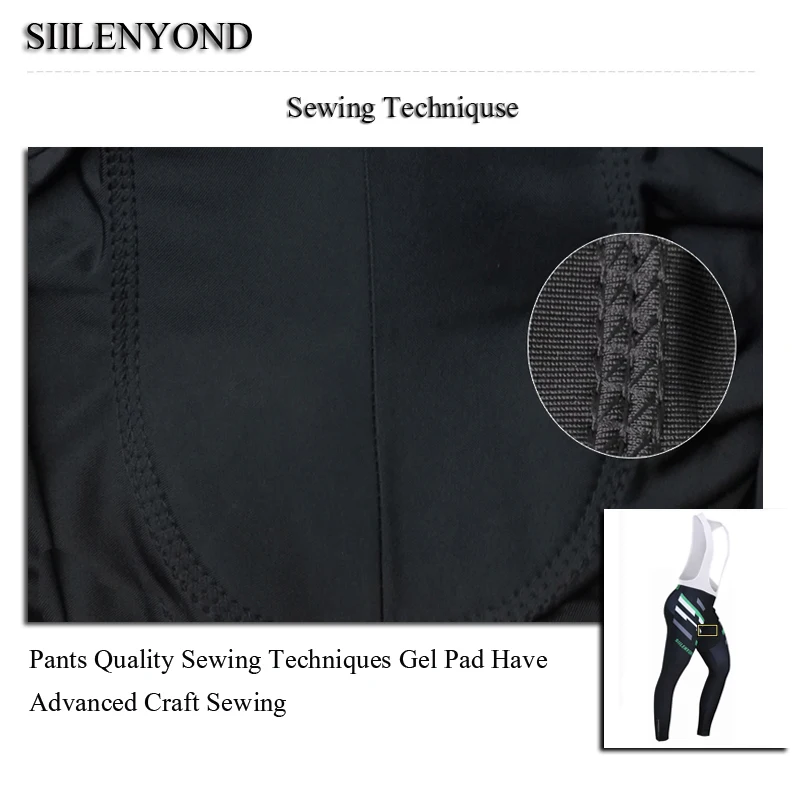 Siilenyond, зимний MTB велосипедный комбинезон, ropa ciclismo, сохраняющие тепло, велосипедные брюки, велосипедные колготки, противоударные, с 3D гелевой подкладкой