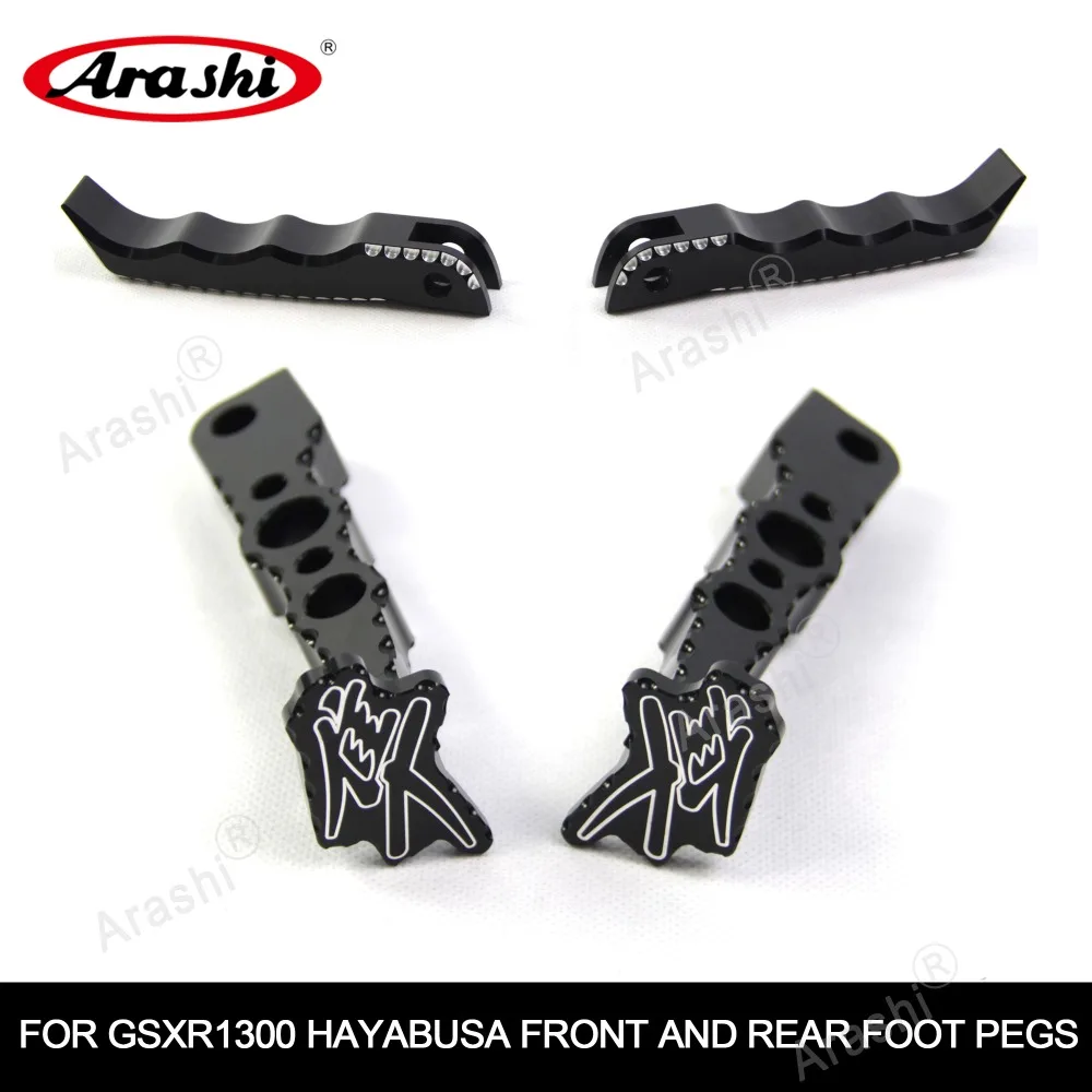 Arashi 1 комплект спереди и сзади Подножки педаль для SUZUKI GSXR1300 HAYABUSA GSX-R GSXR 1300 GSX1300R 2008- 2009 2010 2011 2012