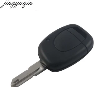 

Jingyuqin 2pcs 1 Button Keyless Entry Remote Car Key Case Shell Fob Styling For Renault Twingo Clio Kangoo Master Big Battery