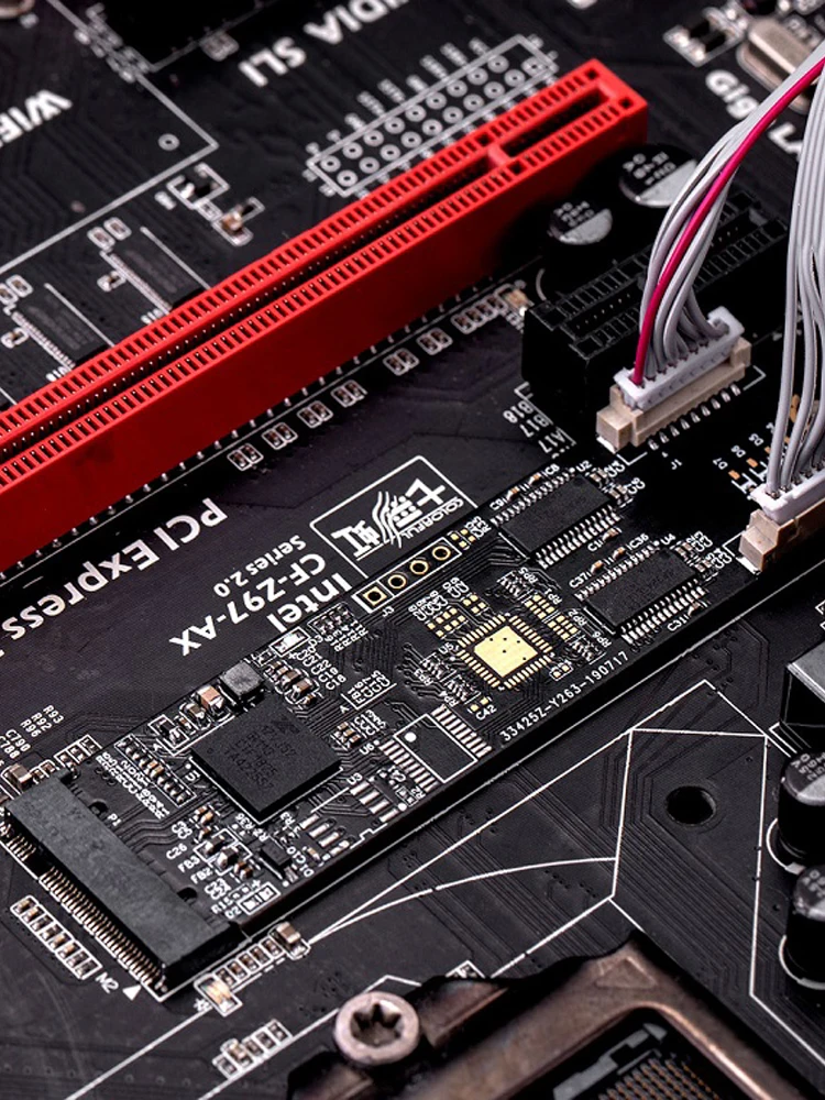 IOCREST M.2 b Ключ и m ключ к rs232 db9 последовательный порт карты 22x80 мм Поддержка небольшого размера и низкопрофильного кронштейна