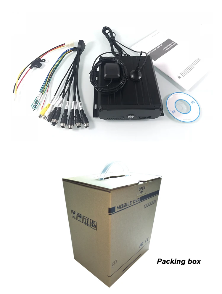 HYFMDVR DVR видео/аудио-вход SD 4CH 4G gps с пультом дистанционного управления автомобиля-мобильный