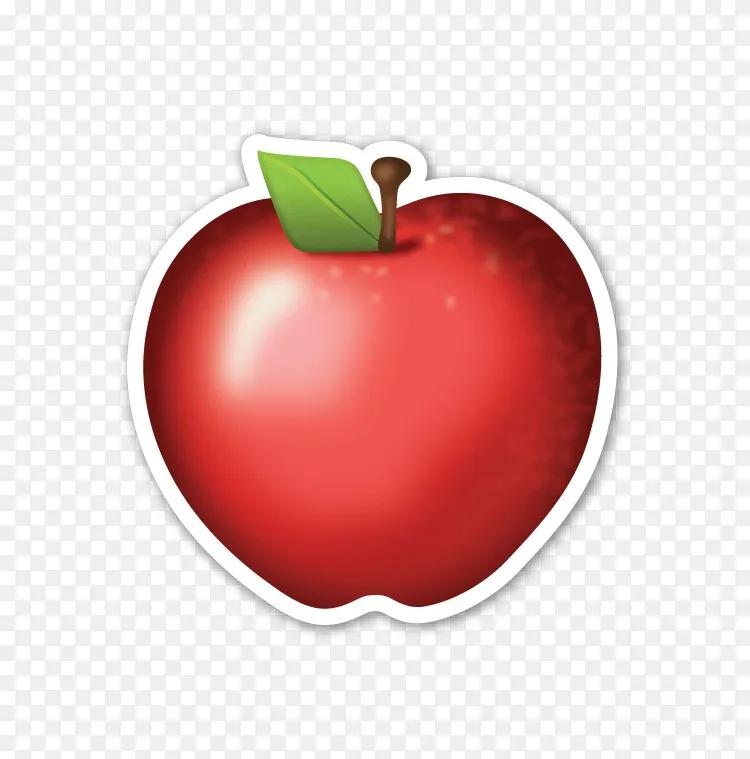 苹果彩色表情贴纸模切红苹果png图片素材免费下载_图片编号880138-png