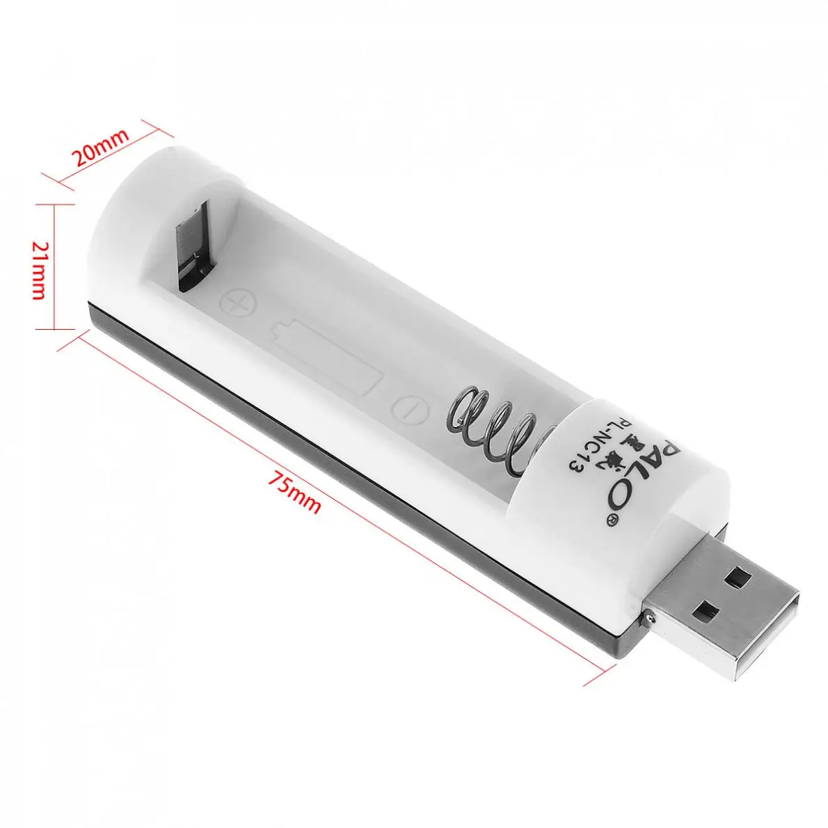 Белое портативное зарядное устройство PALO C824W USB быстрая зарядка с защитой от