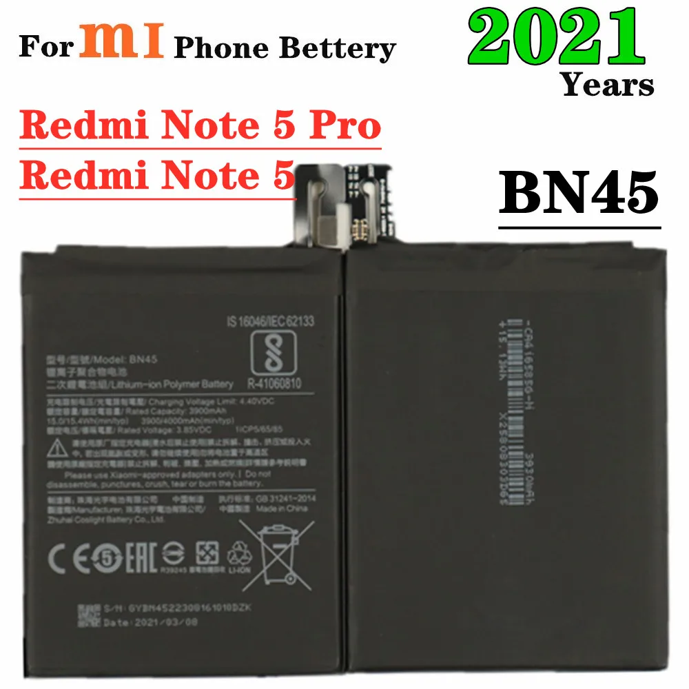 Аккумулятор для Xiaomi BN45 Redmi Note 5 / Pro 2021 мАч | Мобильные телефоны и аксессуары