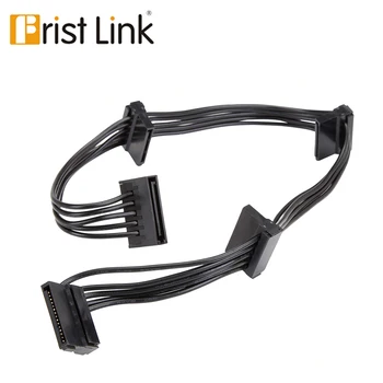 

SATA15pin male to bus power splitter adapter cable ,SATA Power Distributor Adapter Cable, 4x Serial ATA Power black