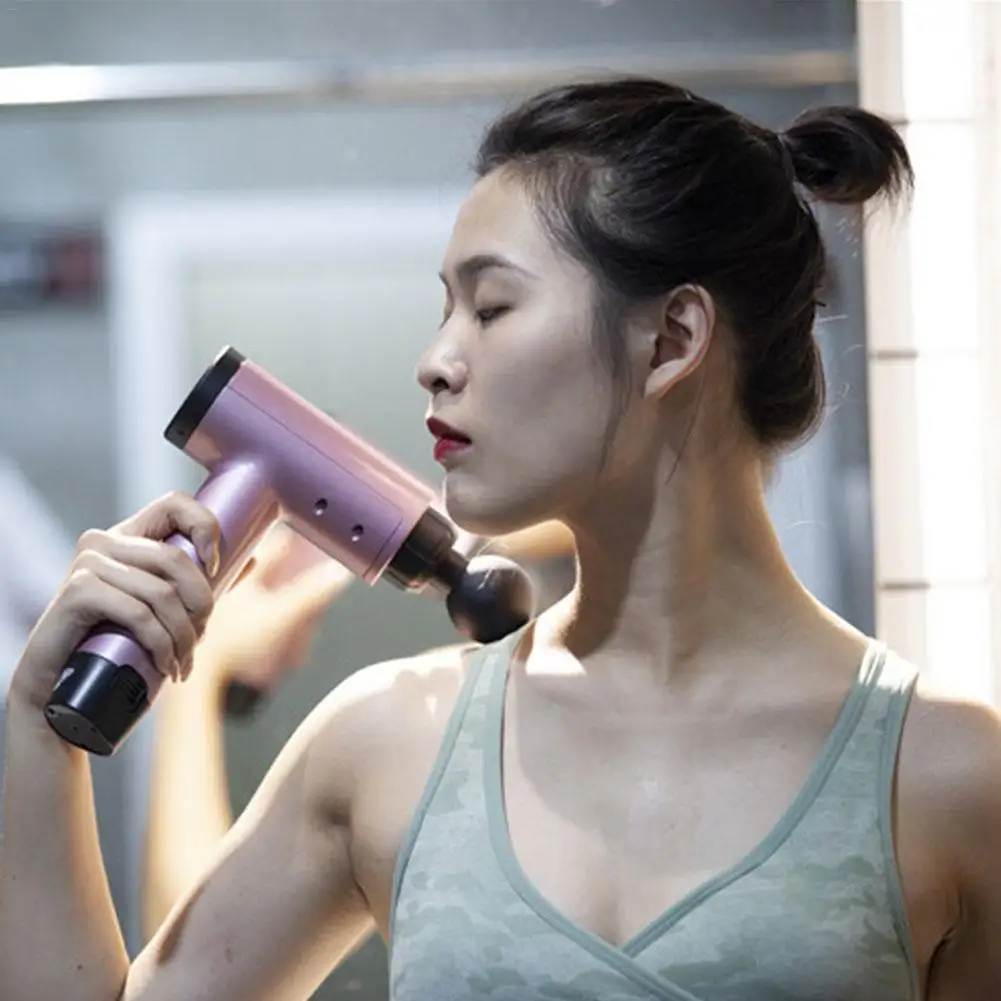 Fitness Body Relaxation Massage Gun Handheld Low Noise Deep Tissue After Muscle Stimulator Training Slimming Shaping Pain Relief