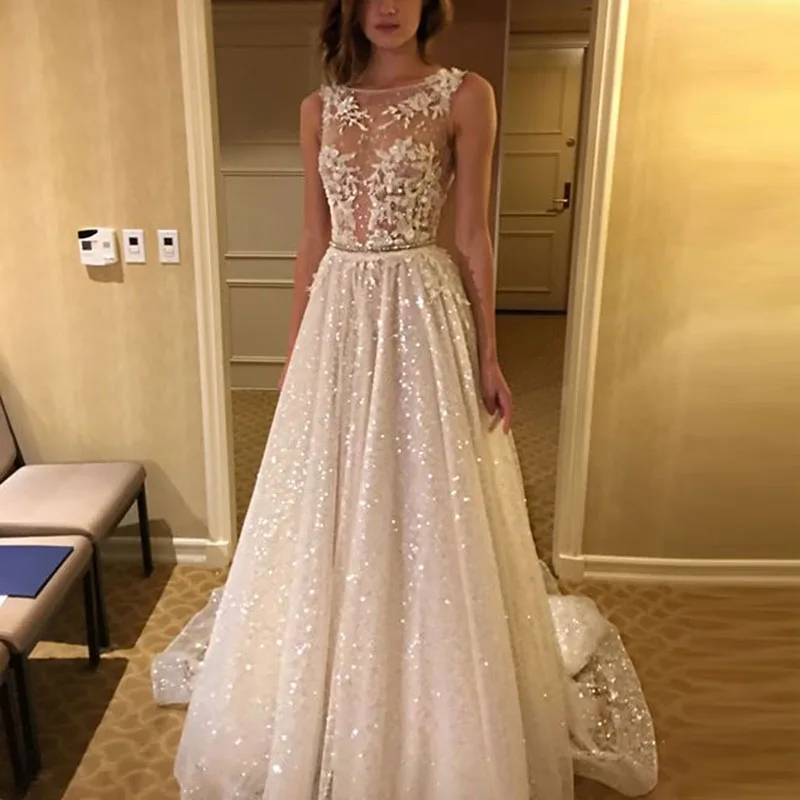 

Women Sexy Dress Slim Lace Dress See Through Round Neck Backless Evening Party Summer Elegant White A-line Long Swing Dresses