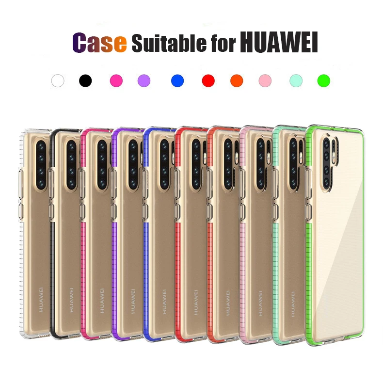 

TansXX Case Suitable for HUAWEI mate30 20Pro P30 honor 8s 9 10i 20P,nova4 5,2019new TPU anti-fall transparent color phone shell