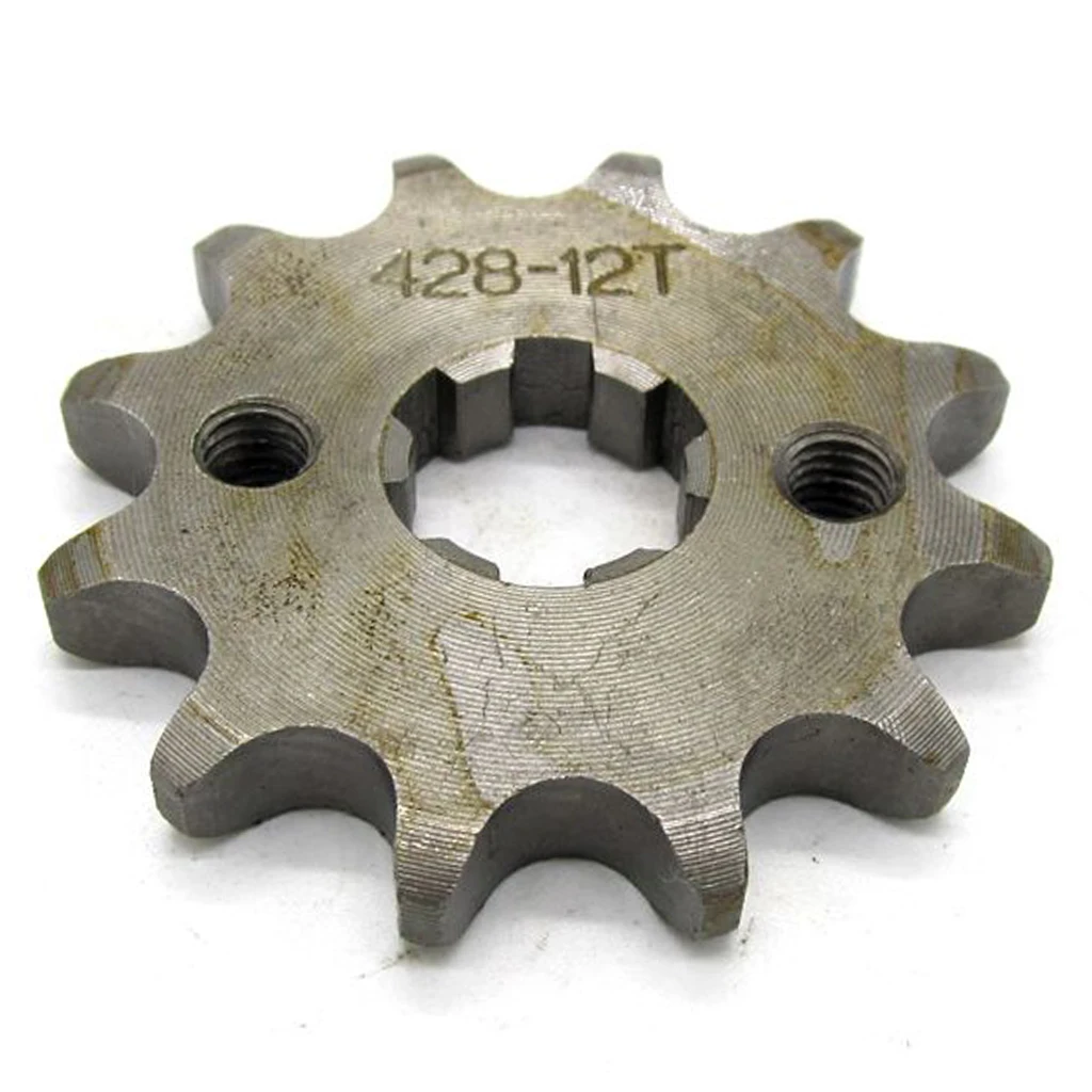 12 Teeth 428 Front Pinion Sprocket Chain Cog Motorcycles Drive & Gears Accessories 17mm ATV Quad Dirt Bike Go Kart Buggy