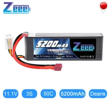 Zeee 3s 5200mah 50c 11.1v rc lipo bateria com deans plug para rc carro quadcopter helicóptero barco rc avião