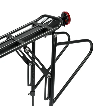 

Bicycle Rack MTB Aluminum Alloy Frame Bike Rear Rack Reflector Seat Post Mount Pannier Luggage Carrier Shelf Bracket Quick Relea