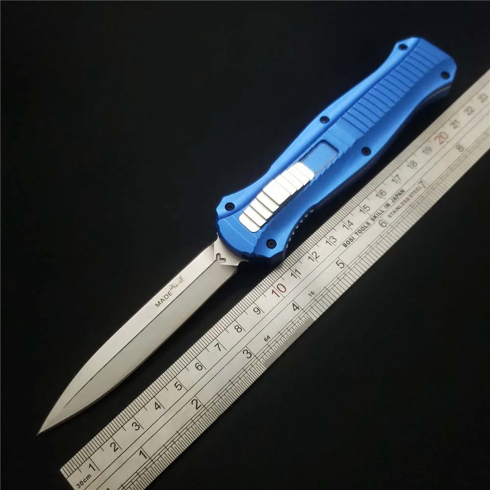 Синий Gryan Store BM-30s ножи с фиксированным лезвием S30v лезвие с алюминиевой ручкой для выживания на открытом воздухе тактический походный карманный нож универсальный инструмент для повседневного использования - Цвет: Синий