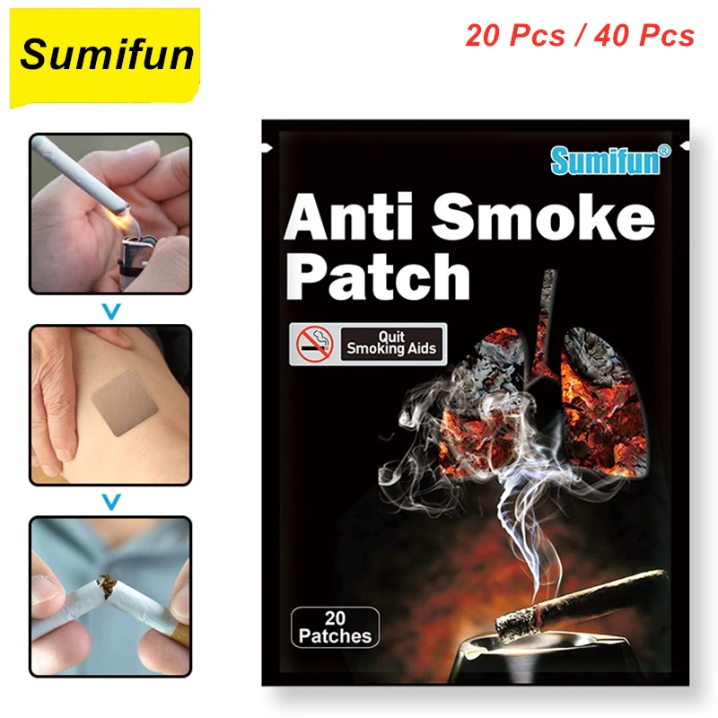 Новые наклейки против курения остановки 100% натуральный ингредиент пластырь