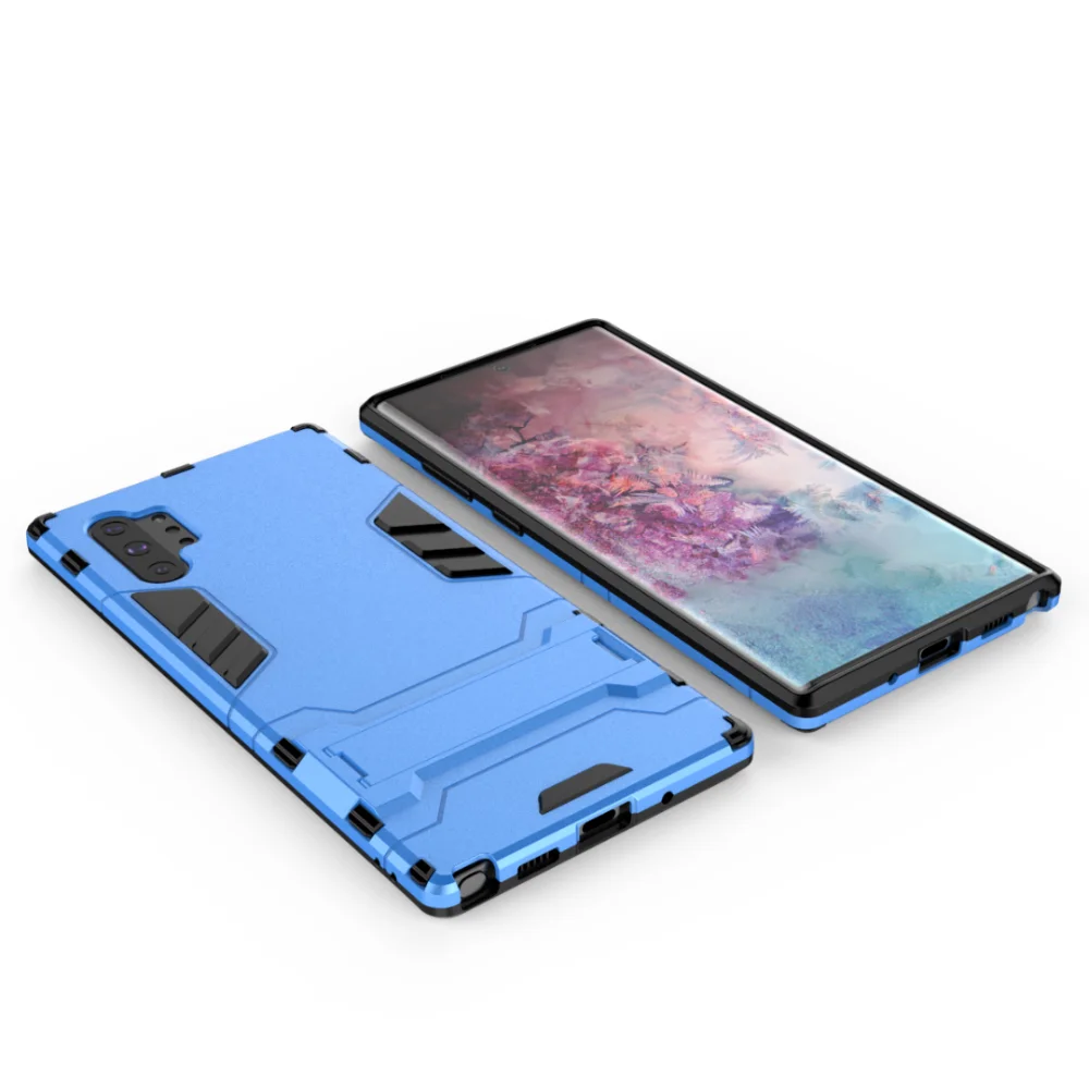 Сверхпрочный робот стойка для брони для samsung Galaxy Note 8 9 съемный ТПУ и ПК Прочный Гибридный чехол для Note 10 Plus