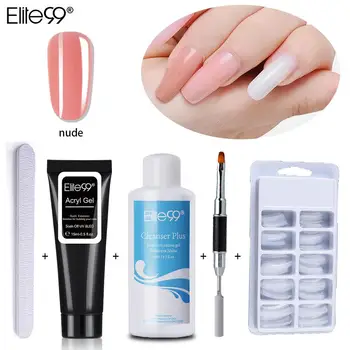 

Elite99 15ML Poly Extension Nail Gel Quick Building Gel Crystal Jelly Hard Acrylic Soak Off Nail Extension Slip Solution