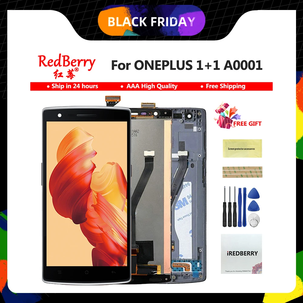Для OnePlus One Plus 1+ 1 A0001 смартфон ЖК-дисплей сенсорный экран дигитайзер полная сборка замена