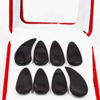 

Pure natural Black ox horn high-grade nail extra thick Groove Nail Zither For Beginners Practice Finger Picks Zither Accessories