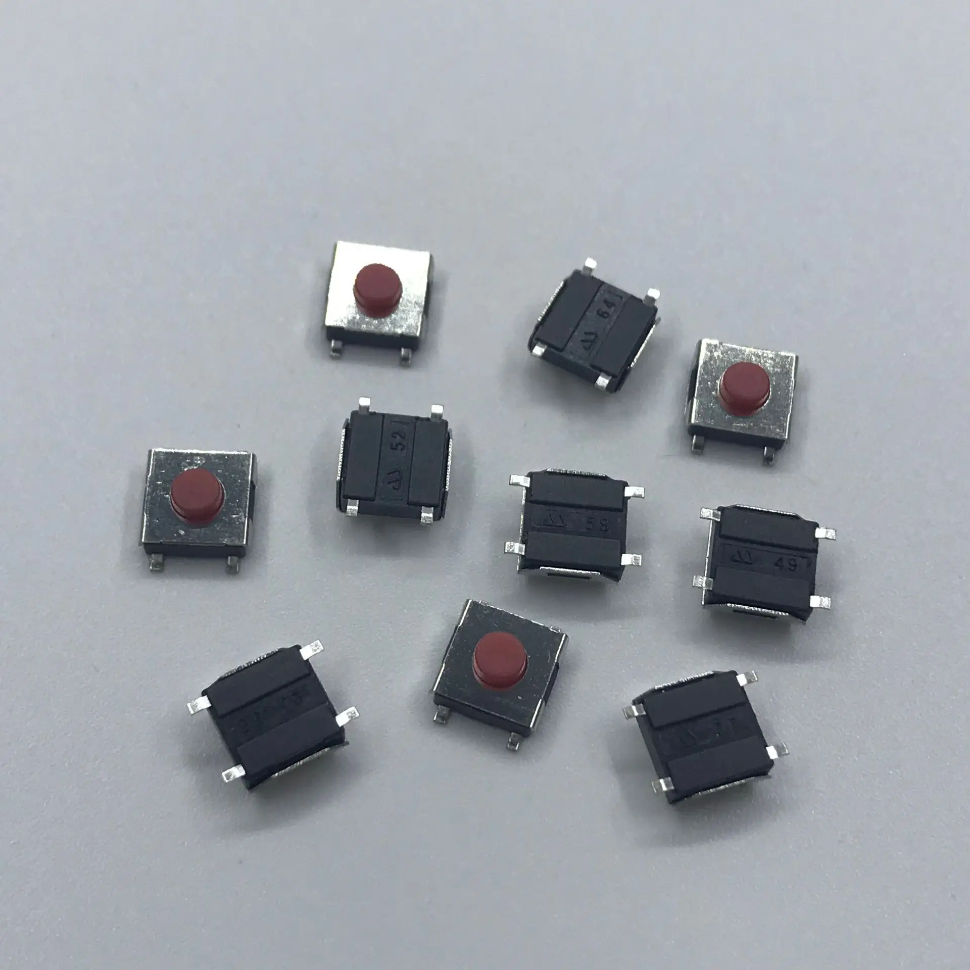 10 шт./лот Микро Кнопочный переключатель сброса Мини Переключатель SMD DIP для ремонта автомобиля пульт дистанционного управления MP3 MP4 - Цвет: 6x6x3.1mm SMD