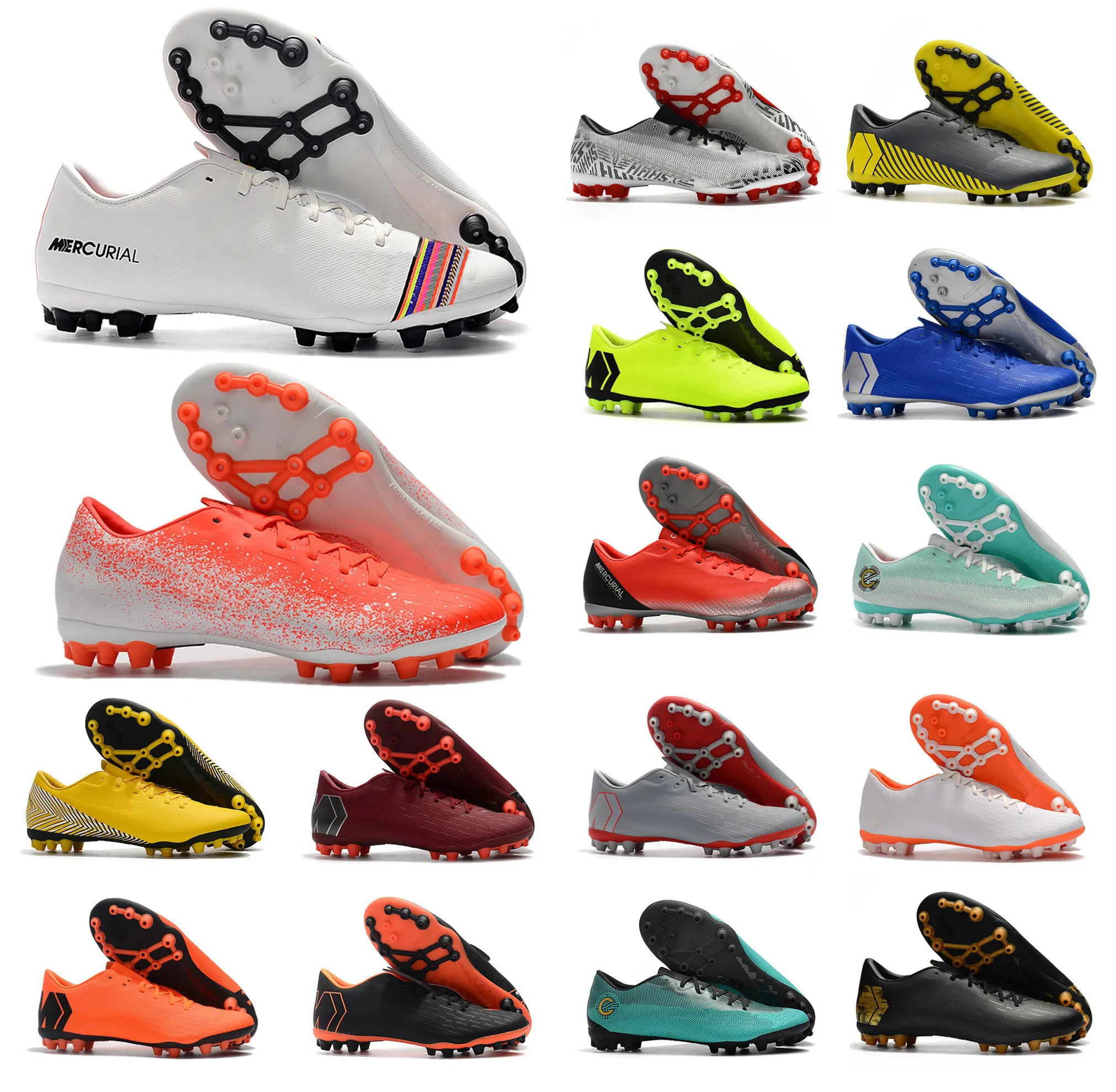 

Hot Men Vapors Fury VII Elite AG Euphoria Pack LVL UP Neymar 2019 7 CR7 Ronaldo NJR Soccer Football Shoes Size 39-45