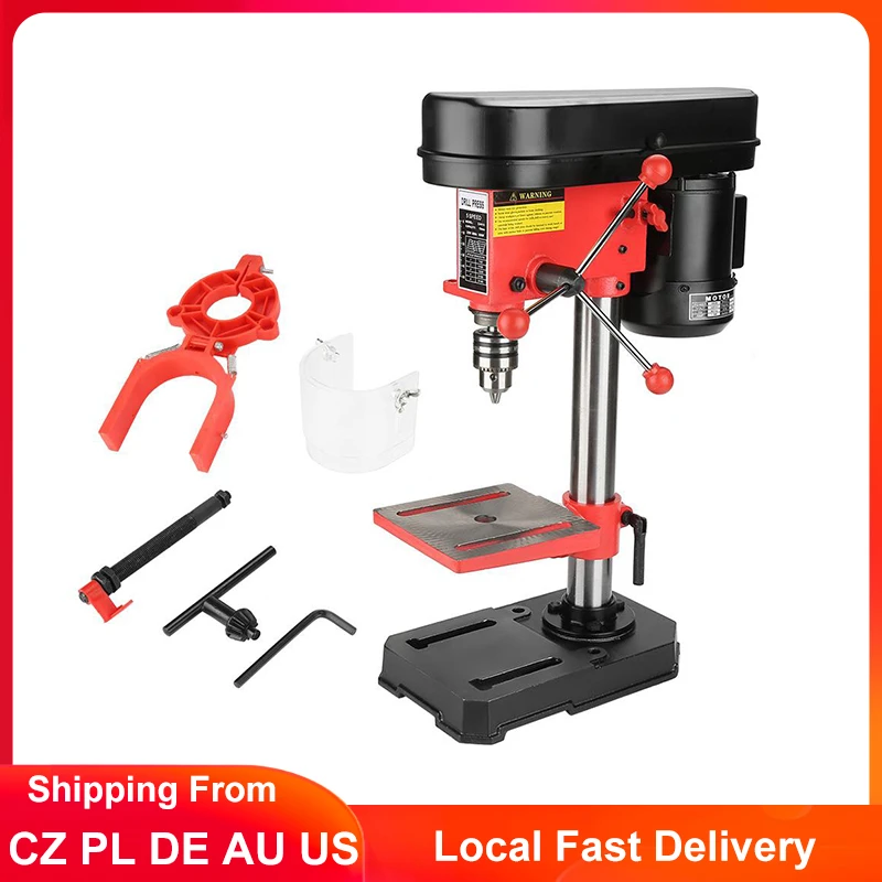 Mini taladro de Banco de prensa, soporte de 5 velocidades, Portabrocas de 50mm, 1,5 13mm, máquina de perforación DIY, fresadora de Metal madera|Taladros eléctricos| - AliExpress