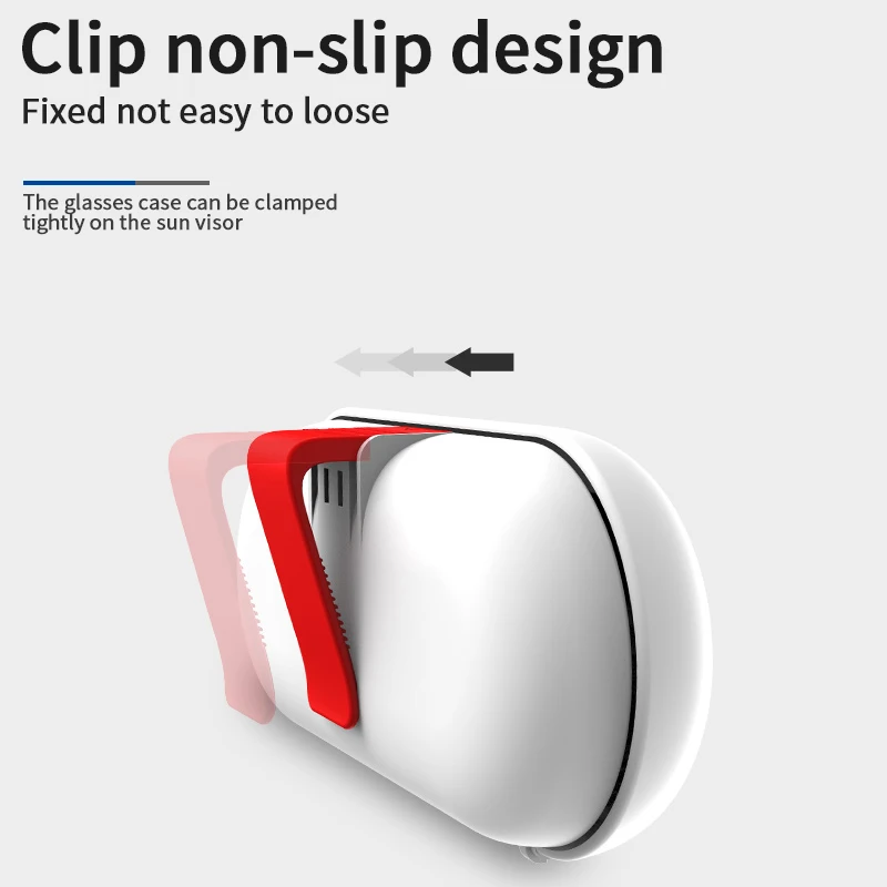 Car Visor Sunglasses Case Holder Protective Box Clip